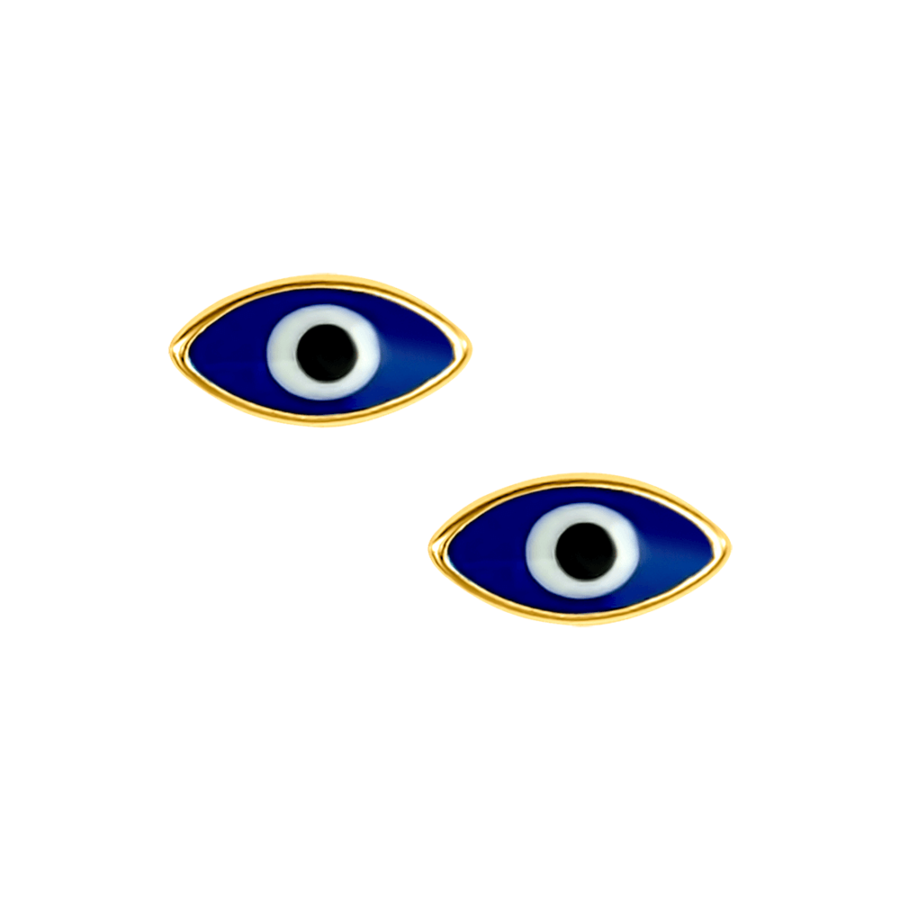 Marquise Evil Eye Enamel Studs
