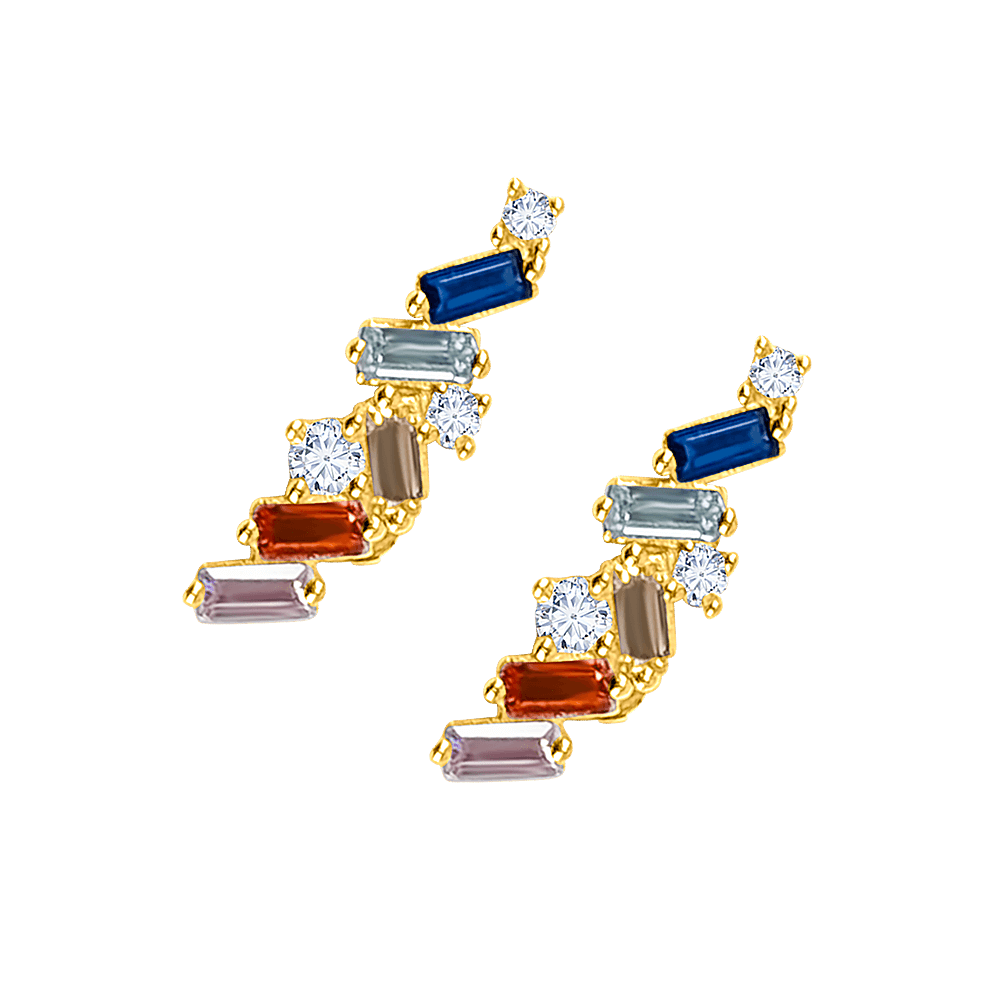 Candy Baguette Studs