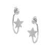 Twilight Star Diamond Hoops