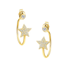 Twilight Star Diamond Hoops