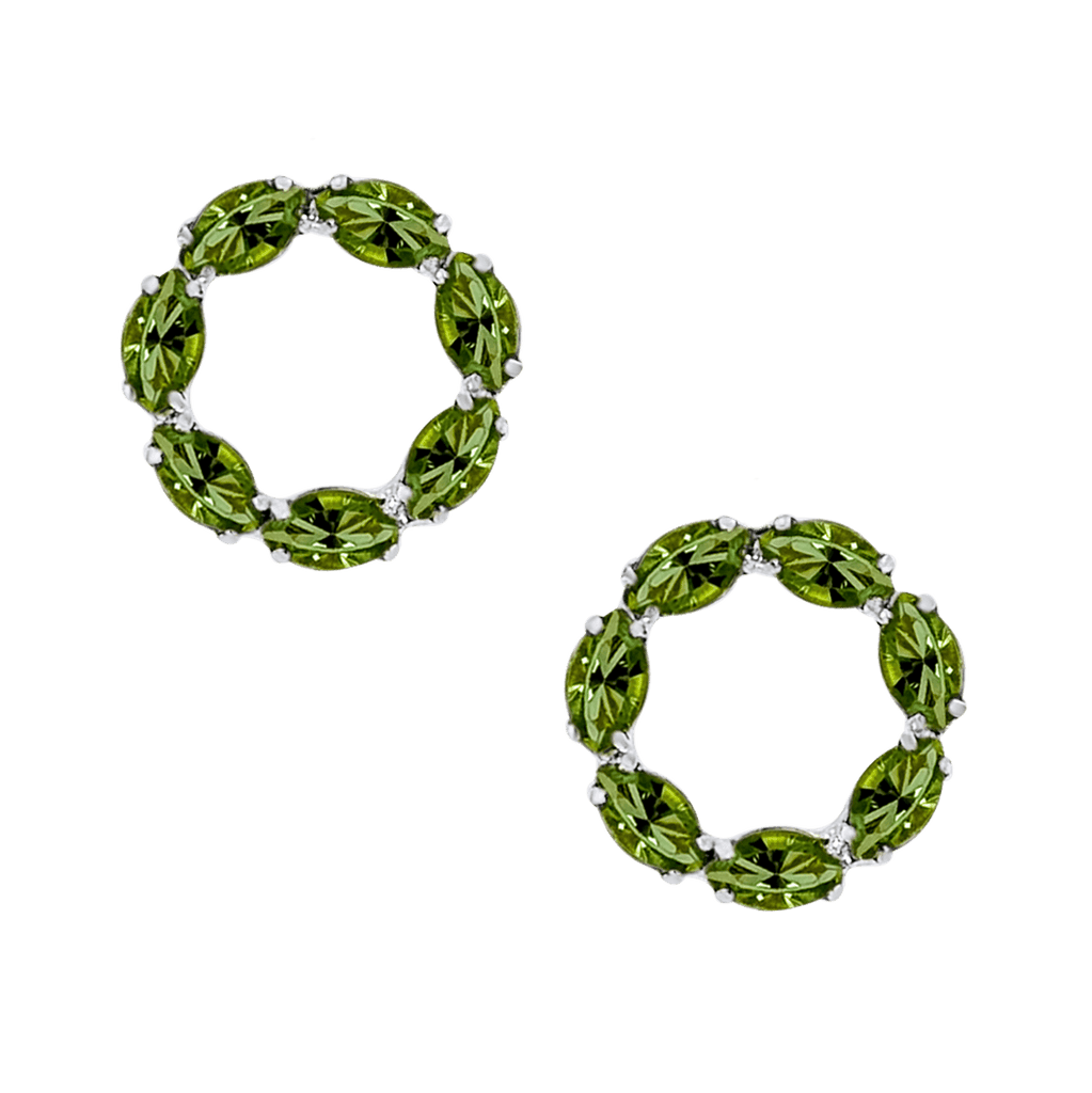 Sunset Peridot Earrings