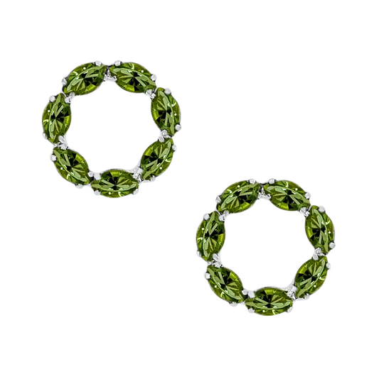 Sunset Peridot Earrings