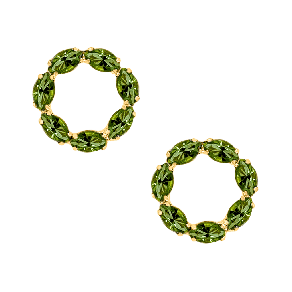 Sunset Peridot Earrings