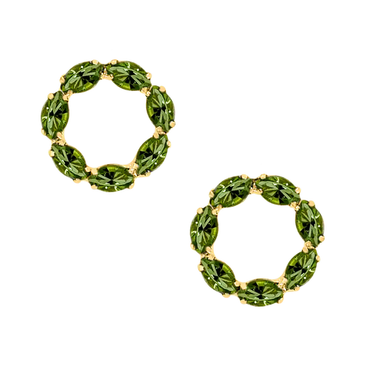Sunset Peridot Earrings