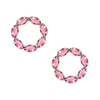 Sunset Pink Tourmaline Earrings