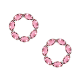 Sunset Pink Tourmaline Earrings