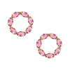 Sunset Pink Tourmaline Earrings