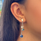 Milano Aqua Drop Earrings