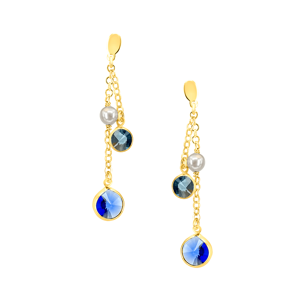Milano Aqua Drop Earrings