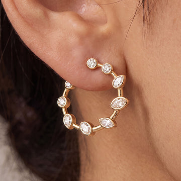 Orbit Diamond Hoops