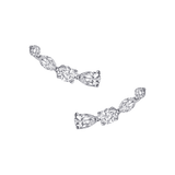 Multi Diamond Climbing Earrings