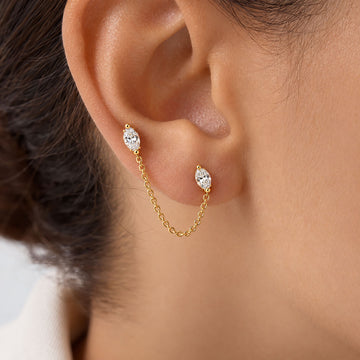 Nova Diamond Chain Earrings