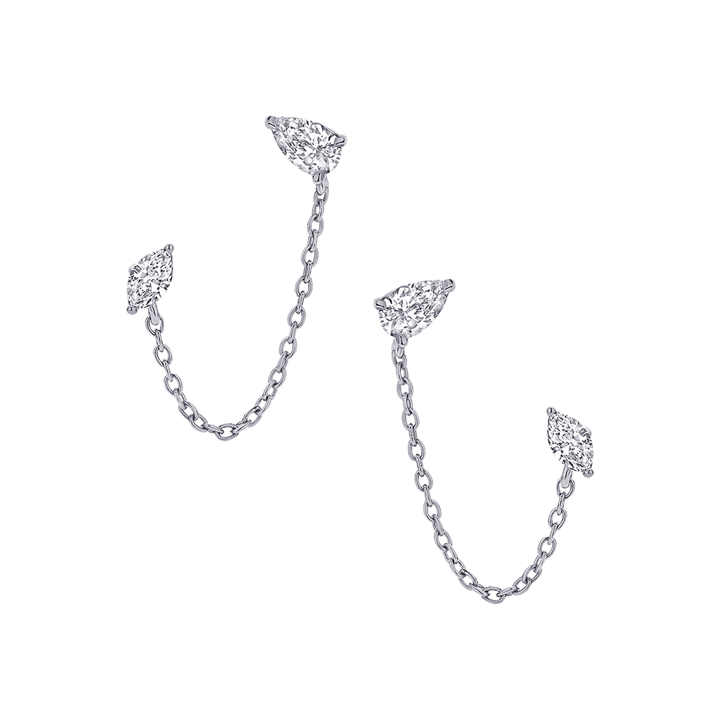 Nova Diamond Chain Earrings