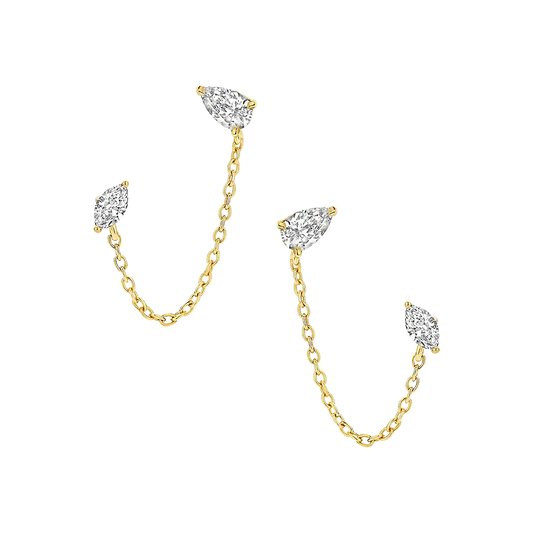 Nova Diamond Chain Earrings