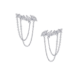 Multi Diamond Chain Earrings