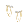 Multi Diamond Chain Earrings