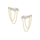 Multi Diamond Chain Earrings