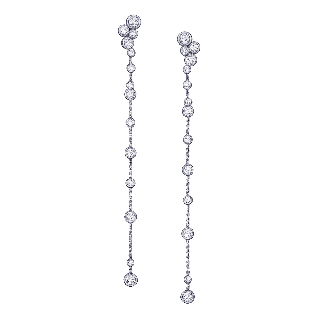Stellar Diamond Chain Earrings