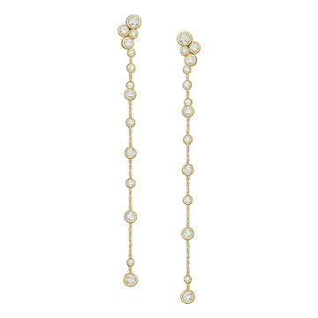 Stellar Diamond Chain Earrings