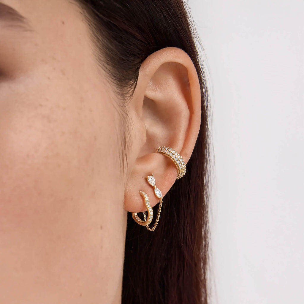 Pave Diamond Ear Cuff
