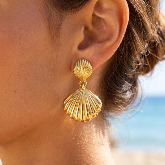 Shell Drop Earrings