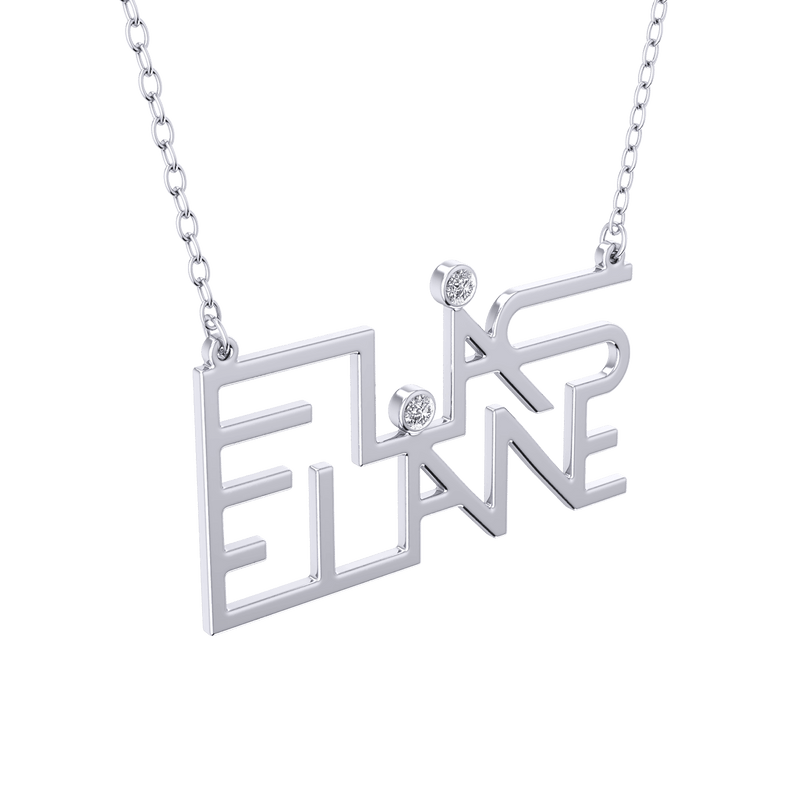Artline Duo Names Gold 18K Necklace