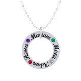 Family Circle Birthstones Gold 18K Necklace