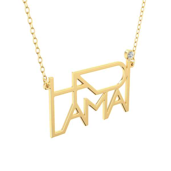 Artline Duo Names Gold 18K Necklace