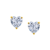 Heart Cut Diamond Studs