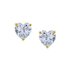 Heart Diamond Studs