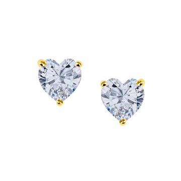 Heart Diamond Studs