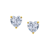 Heart Diamond Studs