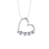 Love Heart Name Rings Necklace