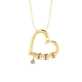 Love Heart Name Rings Necklace