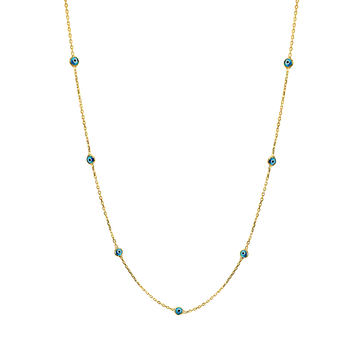 Mini Evil Eye Long Necklace