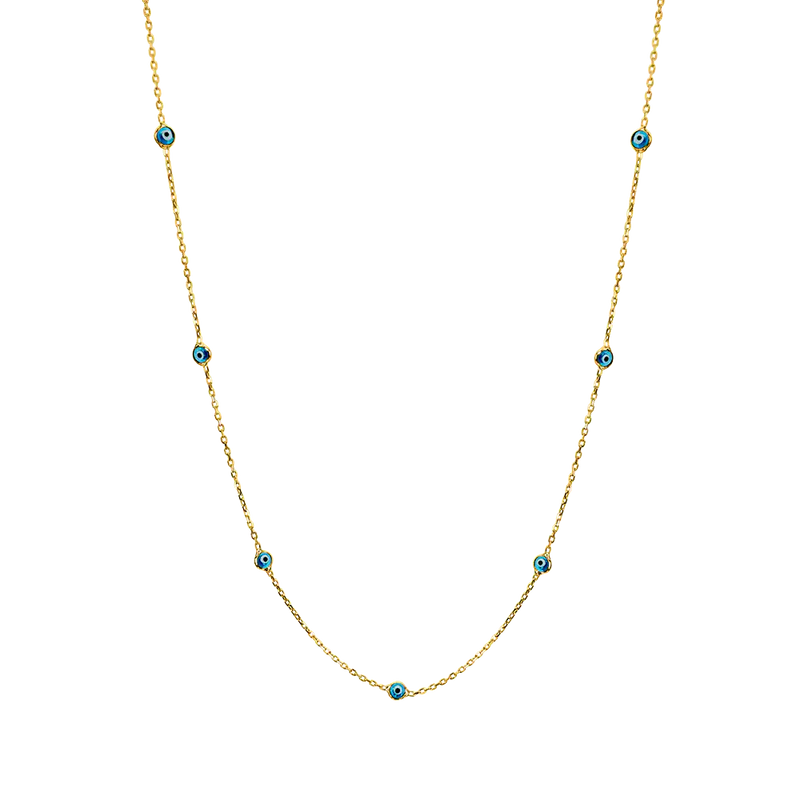 Mini Evil Eye Long Necklace