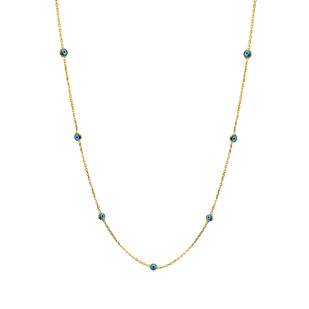 Mini Evil Eye Long Necklace