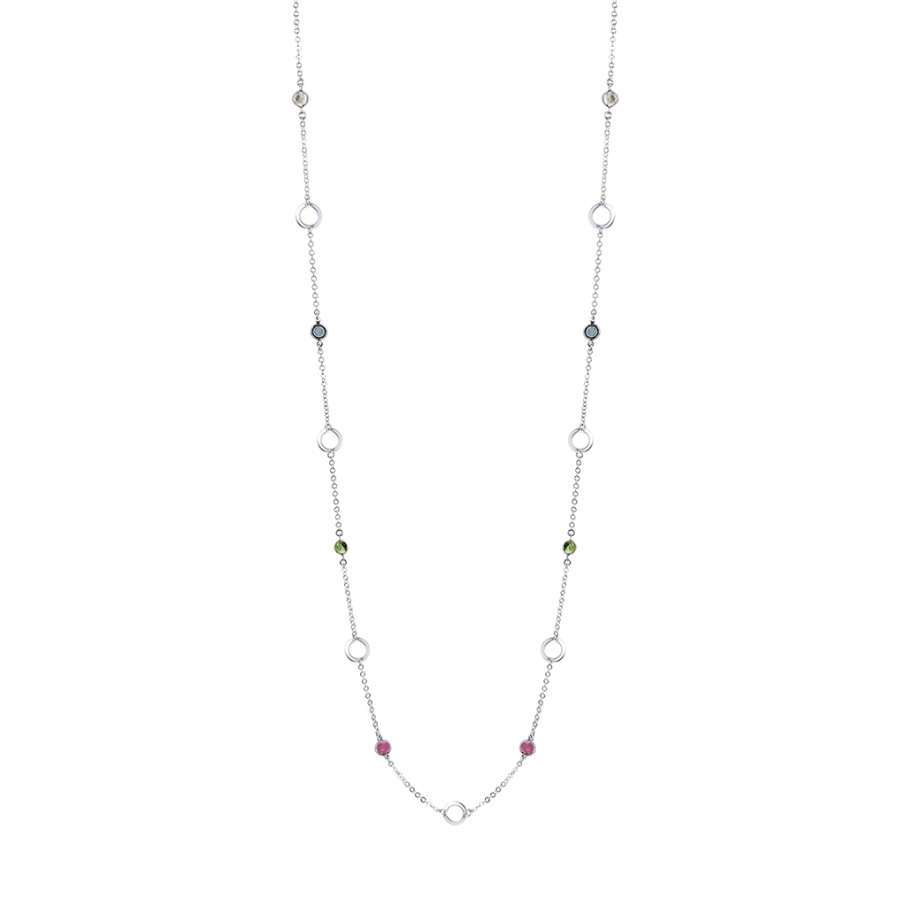 Milano Disco Colore Long Necklace