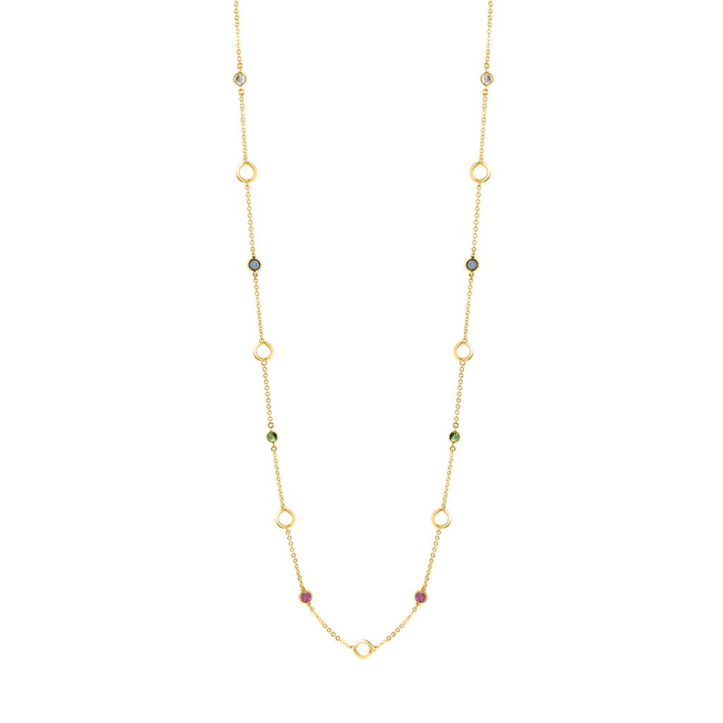Milano Disco Colore Long Necklace