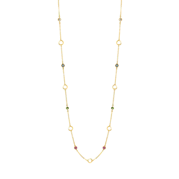 Milano Disco Colore Long Necklace