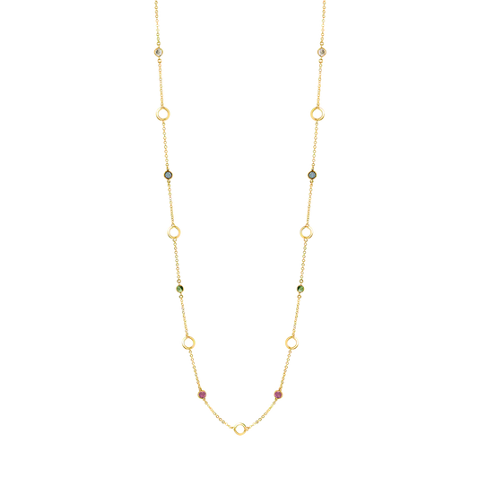 Milano Disco Colore Long Necklace