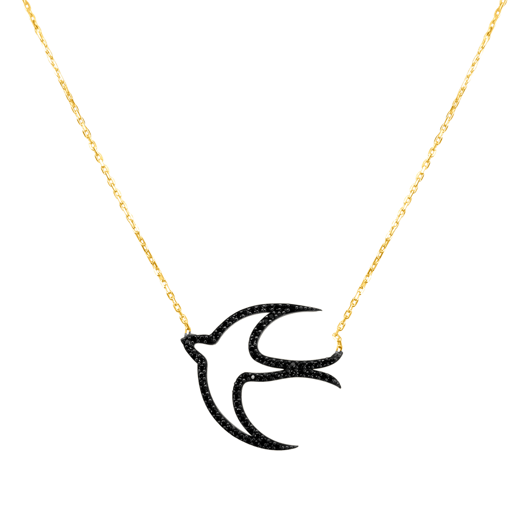 Freedom Bird Diamond Necklace