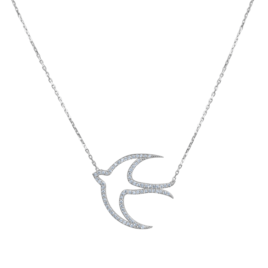 Freedom Bird Diamond Necklace