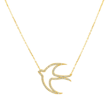 Freedom Bird Diamond Necklace