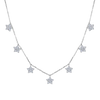 Flower Round Diamond Necklace