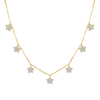 Flower Round Diamond Necklace