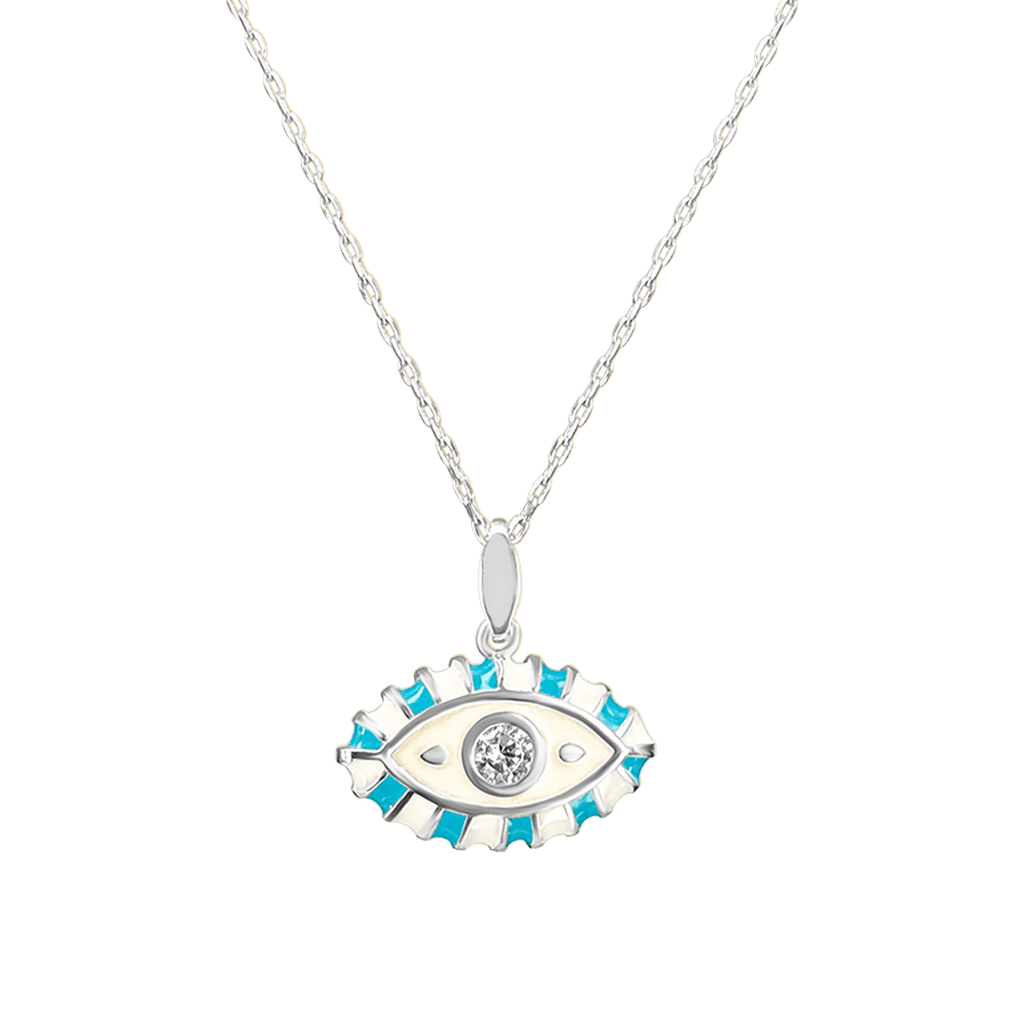 Evil Eye Enamel Necklace