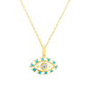 Evil Eye Enamel Necklace