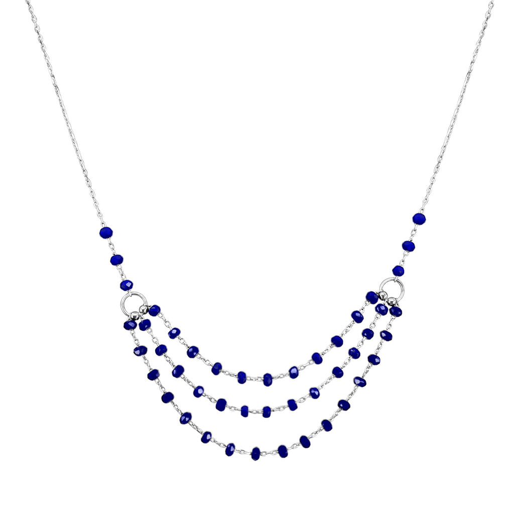 Layer Crystal Beads Necklace
