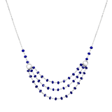Layer Crystal Beads Necklace